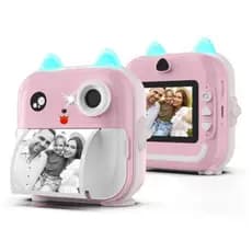 Câmera De Impressão Instantânea Para Crianças Vídeo Fotografia Digital Brinquedo Mini Impressora Térmica Menino Meninas