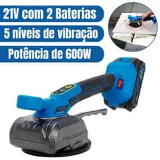 Máquina De Assentar Azulejos Porcelanatos Piso C/ Ventosa E Vibração + 2 Baterias