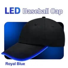 Boné de Beisebol com Luz LED – Brilho Piscante, Ideal para Festa e Rave, Ajustável e Confortável!