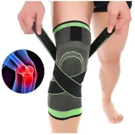 Kit 2 Joelheira Estabilizadora De Compressão 360º Ajustável Ortopédica Musculação Esportiva