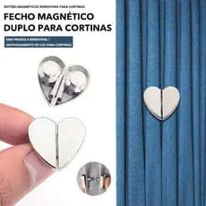 5 Pares De Suportes De Botão De Clipe De Cortina Magnética