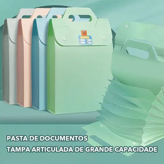 Pasta De Acordeão Divisores De Material Escolar À Prova D'água Para Testes , Documentos E