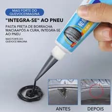 Cola Líquida Para Reparo De Pneus , De Borracha Preta Forte , Adesivo Não Corrosivo Macio , Resistente Ao Desgaste, 30ml