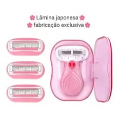 Mini Removedor De Pêlos Feminino Gillette Venus Sensitive – 3 Lâminas Revestidas De Diamante , Lubrastrip Para Deslizame