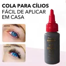 Cola para Cílios Postiços Profissional 30ml – Secagem Rápida, Alta Fixação, Ideal para Maquiagem