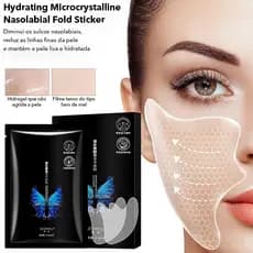 Patch Anti Rugas Facial – Adesivo Hidratante para Linhas de Expressão Nasolabial e Testa