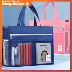 Bolsa Arquivo A3 Armazenamento Arte Estudo Desenho Organizador com Alça Reforçada para Pranchetas e Materiais