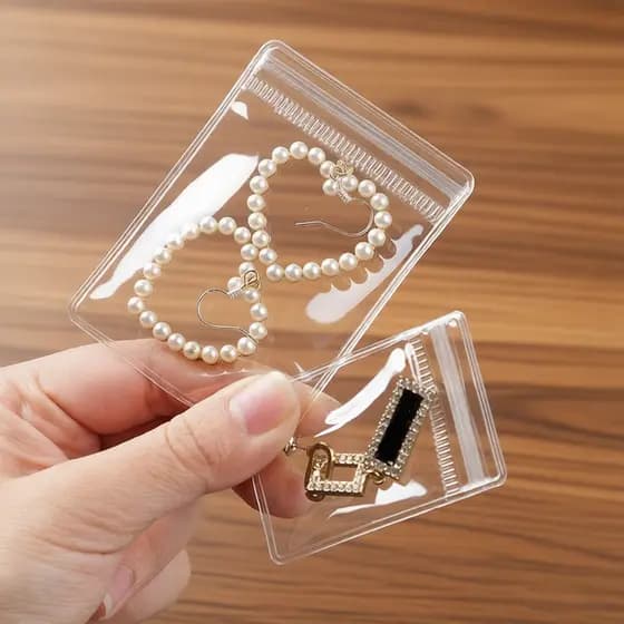 Saco Ziplock Transparente Armazenamento 80/160 Peças Viagem Organizador Kit com 80 a 160 Unidades Sortidas par
