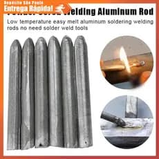 Kit Solda Baixa Temperatura 200°C | Metais Variados Aço Cobre Alumínio | Reparo Universal DIY Doméstico