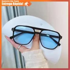 Óculos Sol Vintage Retrô Designer Y2K Moda Unissex UV400 Polarizado Premium Fashion Resistente Moderno