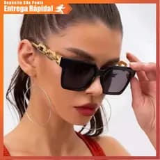 Óculos Sol Redondo Vintage Retrô UV400 Polarizado Unissex Fashion Vintage Premium Resistente Moderno