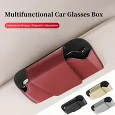Estojo Óculos Sol Viseira Solar Carro Porta Bilhetes Multifuncional Armazenamento Premium Resistente