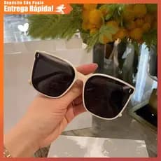 Óculos Sol Quadrado Praia Outdoor Unissex UV400 Anti-Reflexo Casual Resistente Leve Premium Fashion