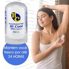 Desodorante Pedra Cristal Natural Antitranspirante Unissex Sem Perfume Longa Duração Premium Beauty