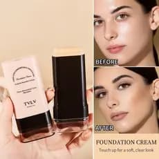 base Em Bastão De Duas Cabeças Com De Creme , Cabeça De Escova Hidratante E Transparente Leve