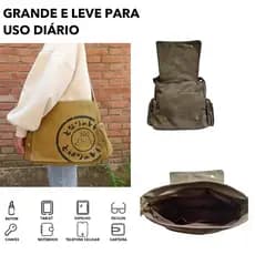 Bolsa feminina retrô feminina, bolsa mensageiro de lona de grande capacidade, clique e aplicação