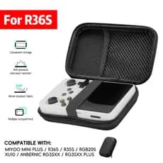 Bolsa Protetora para Videogame Portátil – Suporte para RG353v/R35S/R36S/RG35XX – Leve e Resistente para Viagens