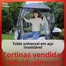 Acessórios separados para capota de chuva e cortina de chuva para veículos elétricos, proteção contra chuva e sol para m