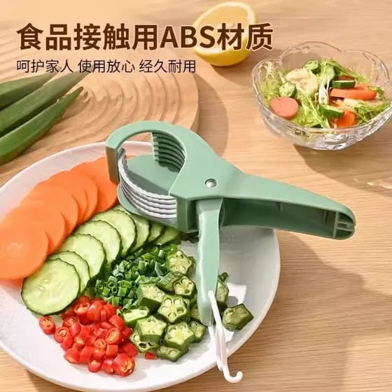 Cortador de frutas, cortador de presunto e salsicha, cortador de banana, carne, pepino, utensílio de cozinha para fatiar