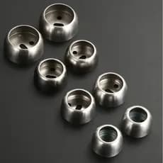 Base de flange para varão de roupas em tubo redondo espesso de aço inoxidável, acessórios de ferragens para guarda-roupa