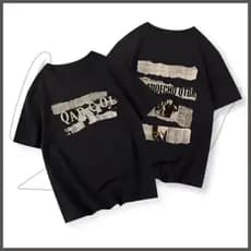 Camiseta masculina lavada  camiseta básica, camiseta masculina de rua unissex, 100% algodão