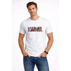 Camisa Estampada Casual Marvel Heróis Gamer Unissex
