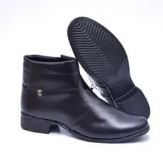 Bota Feminina Cano Curto em Couro Marrom – Elegância e Conforto no Dia a dia e inverno