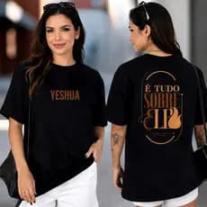 Camiseta Feminina Estampada Yeshua | Cristã | Fardamento Igreja