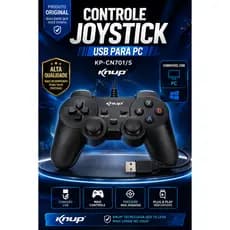 CONTROLE JOYSTICK VIDEO GAME USB PARA PC (KP-CN701/S) KNUP