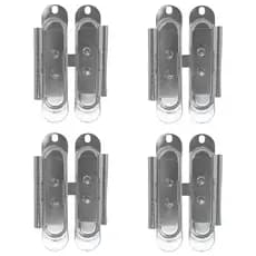 Kit 4 Fecho de Janela de Correr Trinco Para Janela Veneziana com Suporte Para Cadeado