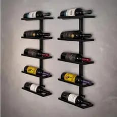 Adega Mini Bar Suportes de Parede Para 10 Garrafas com Kit Para Instalação