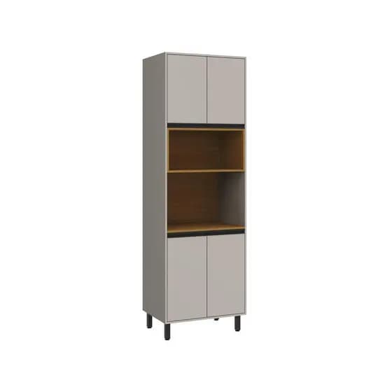 Armário Torre Quente Paneleiro 2 fornos Puxadores Metálicos 220x70 cm Luxo de Alta Qualidade Tóquio Casamia