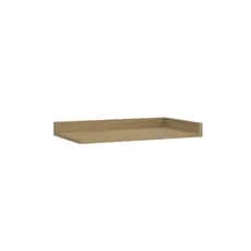 Tampo para Balcão de Canto Reto 90 Cm Amadeirado Claro MDF Linha Valência Casamia