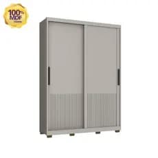 Guarda Roupa Milão 2 Portas de Correr 235x170 cm 100% MDF Cinza Casamia