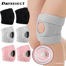 Joelheiras esportivas para pular corda e correr, joelheiras de silicone com absorção de impacto.