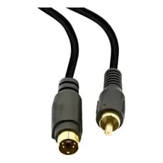 Cabo Plug Svhs X Plug Rca 1,8m Md9 - 8082