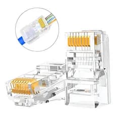 Conector Rj45 Cat5e 8 Vias - Kit Com 150 Uni / Md9 - 7709