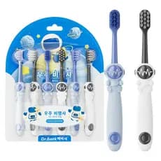 Escova Dental Infantil Dr. Baek – Design de Astronauta + Cerdas 0,01mm – Kit 6 Unidades!