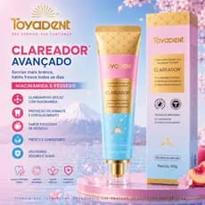 Creme Dental Toyadent com Niacinamida Sabor Pêssego & Sakura Limpeza Profunda 120g