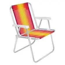 Cadeira de Alumínio Mor Dobrável – Praia, Piscina e Camping (Diversas cores)