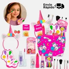 Kit Maquiagem infantil Necessaire diversos itens de Qualidade