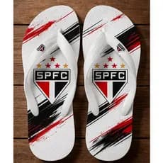 Chinelo Masculino Futebol verão Time Esporte Brasileiro Sao Paulo