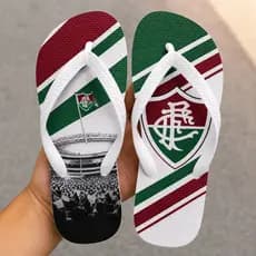 Chinelo Fluminense Confortável Antiderrapante Masculino Futebol Time