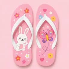 Chinelo Infantil Seguro Antiderrapante Macio Branco Top Vendas
