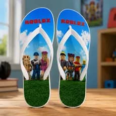 Chinelo Infantil Gamer Roblox Masculino Feminino Numeração 21 ao 36
