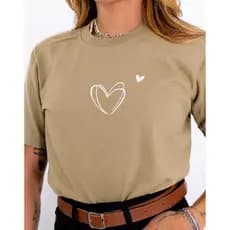 Blusa Feminina Manga Curta Camiseta Básica Premium Roupa Feminina Casual do P ao GG