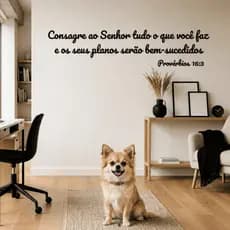 Frase Consagre ao Senhor Tudo O Que Você Faz Letreiro Religioso Decorativo em MDF