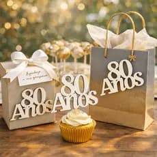 Aplique Idade em MDF Branco – Número com “Anos” para Lembrancinhas, Decoração de Festa