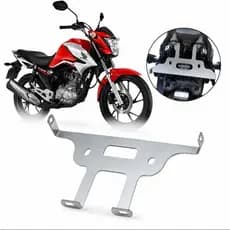 Reforço Rabeta Suporte Fixador Fan Start Titan Cargo 150 160 Prata