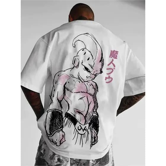 Camisa Masculina Streetwear Casual Grande Treino 100% algodão camisa blusa anime Larga